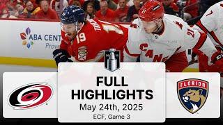 NHL Playoff Highlights | Hurricanes vs. Panthers | Gm 3 | May 24, 2025