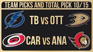 FREE NHL Picks Today 10/15/23 NHL Picks and Predictions