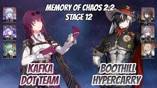 Kafka DoT & Boothill Hypercarry Memory of Chaos Stage 12 (3 Stars) | Honkai Star Rail