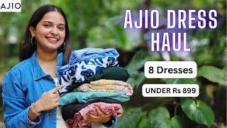 AJIO Maxi/Midi Dress Haul | Western & Ethnic Dresses (With English Subtitles)