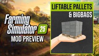 Mod Preview - Liftable Pallets & BigBags (by Jos) | Farming Simulator 25