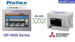 HMI Proface & PLC Mitsubishi Fx Connection