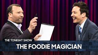 The Foodie Magician Reads Jimmy and The Roots' Minds in a Mind-Boggling Magic Trick | Tonight Show