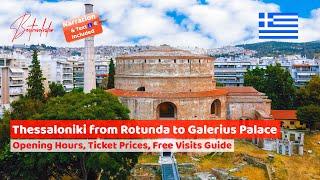 Thessaloniki Rotunda & Galerius Palace aerial with narration