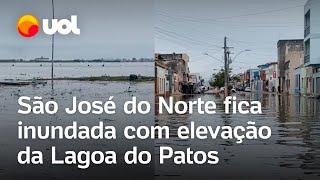 Rio Grande do Sul: Elevação da Lagoa dos Patos causa inundação em São José do Norte; veja vídeos