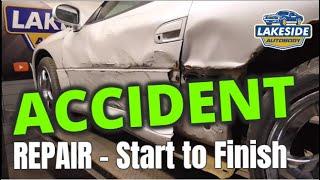 How Body Shops Repair Serious Collision/Accident Damage - Start to Finish