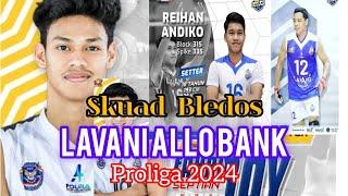 Daftar pemain Jakarta Lavani allo Bank di proliga 2024 #volleyballplayer #proliga2024