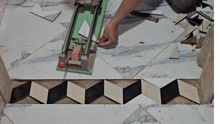 Enjoy the skills of installing 3D ceramic tile door threshold