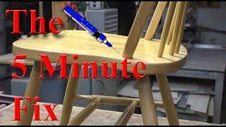 The 5 Minute Fix of a Broken Kitchen Chair