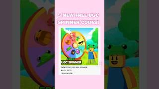 5 NEW UGC FREE Spinner Code! 125 Spins!#robloxugc #robloxcodes#roblox#robloxshorts#robloxfyp#fyp