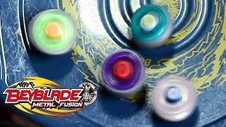 Beyblade Battle Royal #3 Rock Leone vs Lightning L drago vs Earth Eagle vs Flame Libra!