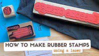 Making Rubber Stamps with a Laser | Thunder Nova 35/100