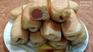 СОСИСКИ в ТЕСТЕ на сковороде. Быстро, Просто и очень ВКУСНО. Экономные рецепты.