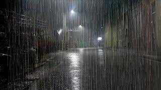 A Cool Night of Heavy Rain Pouring Down. If you have Insomnia, You need the Rain Sounds. White Noise