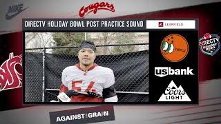 WSU Football: Tanner Moku DIRECTV Holiday Bowl Post Practice | 12/21/24