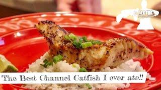 Baked Channel Catfish with Hoisin Sauce and Jasmine Rice - Simple-Channel, Flathead, or Blue