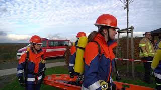 Jahresübung Jugendfeuerwehr Flammersfeld -   Brand mit Menschenrettung  - Berod, Horhausen & Mehren