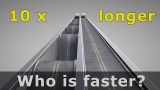 Who is faster? Gravitational Illusions 10 x longer - Not expected result ️ C4D4U
