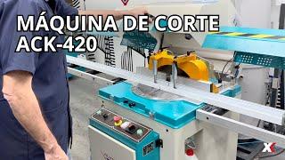 Máquina de corte monocabeça ascendente ACK 420 - Topmax