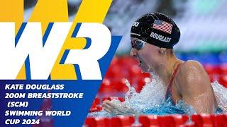  Kate Douglass With Her First Ever Individual World Record in 200m Breaststroke (SCM)