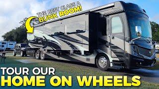CLASS A BUNKHOUSE TOUR! Fleetwood Discovery LXE 44B Motorhome RV