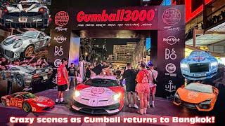 Crazy scenes as Gumball 3000 finally returns to Bangkok! 120+ Supercars, Pagani, Koenigsegg & more!