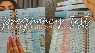 PREGNANCY TEST & OVULATION LINE PROGRESSION 6-25 DPO | DETAILED + CHITCHAT