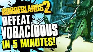 Defeat Voracidous The Invincible In 5 Minutes! Borderlands 2