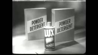 VINTAGE 1957 LUX DISHWASHING LIQUID COMMERCIAL - MAGICALLY CLEAN THE DISHES WITHOUT SCRUBBING