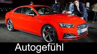 All-new Audi A5 & S5 Coupé WORLD PREMIERE 외부/내부 리뷰 neu 2017 2016