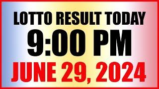 Lotto Result Today 9pm Draw June 29, 2024 Swertres Ez2 Pcso