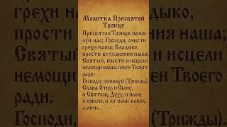 Молитва Пресвятой Троице с текстом о: прощении грехов, исцелении, укреплении семьи, благодарности