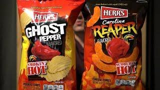 CTC Review #165 - Herr's Ghost Pepper Chips vs. Carolina Reaper Cheese Curls