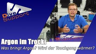 Argon im Trocki - Was bringt die Verwendung von Argon? Wird der Tauchgang wärmer? | DiveSupport