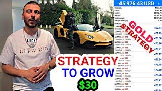 How To Grow $30 Using This Gold Trading Strategy | Gold Trader Mo