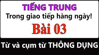 Bài 3 | Từ và cụm từ tiếng Trung trong giao tiếp hàng ngày