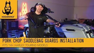 Pork Chop 1.25" Saddlebag Guards for Harley® Touring from HOGWORKZ® (fits '14+)