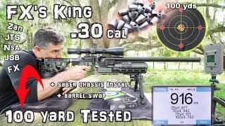 FX Airguns King .30 (FULL REVIEW) w/Owner's Guide + EPIC! 100 Yard Slug | Pellet TEST - 10 Groups!!!