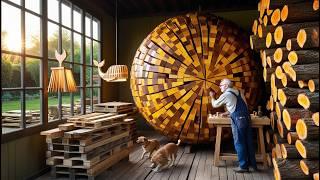 Beyond Imagination: 70-Year-Old Craftsman Creates Wooden Wonders to Elevate Your Home. A Must-See