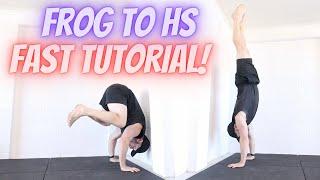 Learn Frog (Crow) to Handstand With or Without the WALL