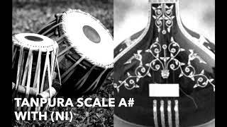 TANPURA A# with NI (Nishaad) | Scale A sharp