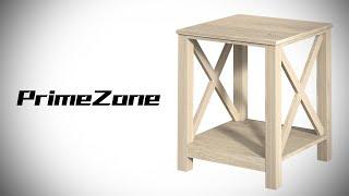 How to assemble the PrimeZone Farmhouse X-Design 22 inch End Table