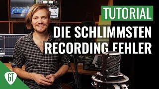 8 MIKROFON RECORDING FEHLER, die JEDER macht! | Musik aufnehmen Deutsch