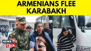 Armenians Fleeing | Over 400 Ethnic Armenians Flee Nagorno-Karabakh | English News | N18V