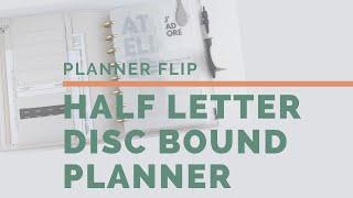 Chatty Planner Flip: Half Letter Disc Bound Setup | Kendra Bork