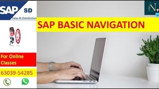 SAP SD Telugu & English- SAP Screen Basic Navigation #sapsd #saptelugu #sap