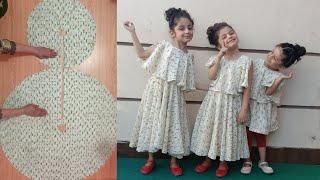 New Idea Double Circle Dress Design Very Easy Cutting And Stitching.