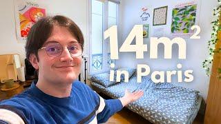 I live in a 14m2 APARTMENT in PARIS  (HOME TOUR)