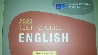 İngilis dili yeni test toplusu 2023 CAVABLAR (1-ci hissə)