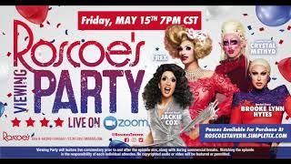 Roscoe’s S12 ZOOM Party with Crystal Methyd, Jackie Cox & Brooke Lynn Hytes!